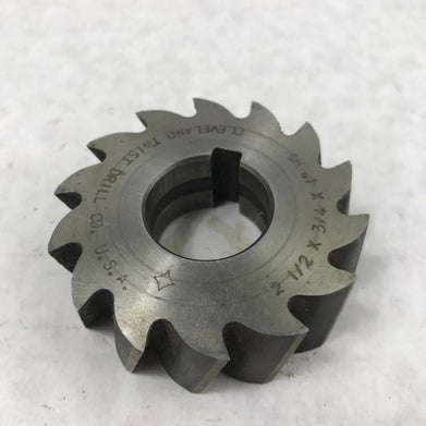 Cleveland Twist Drill Co. U.S.A. 2 1/2 X 3/4 x 1" High Speed Shell-End Mill