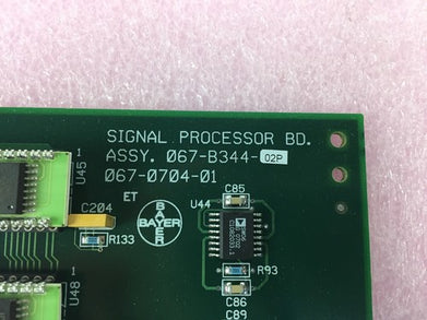 Siemens Bayer 067-B344-02P Signal Processing Board - 067-0704-01