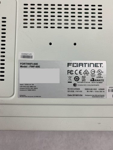 Fortinet FortiWiFi-60E FWF-60E Network Security Firewall Tested and Reset