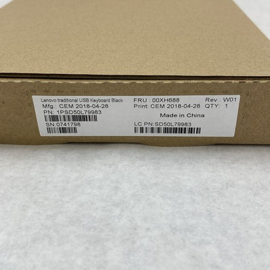 Lenovo Preferred Pro II KU-1619 Wired USB Keyboard - Lot of 5