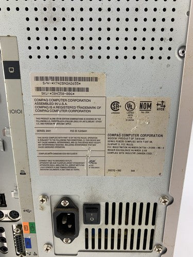 Compaq Presario 4508 Minitower PC Pentium MMX 2.00 MHz 16 MB Ram No OS No HDD