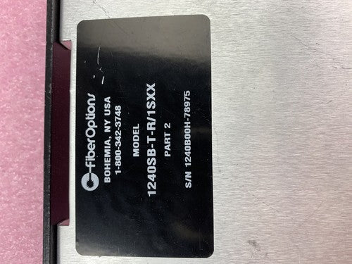 Fiber Options 1240SB-T-R/1SXX  Part 2  Untested