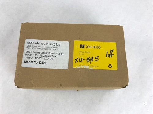 EMS Power - Open Frame PSU - Model D503 - 12-15V 1.7A