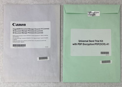 Canon ImageWARE Document Manager Personal 10 Licenses + Send Trial Kit A1 Bundle