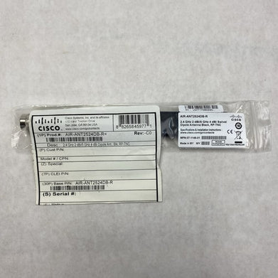 Cisco AIR-ANT2524DB-R 2.4GHz 2 dBi/5 GHz 4 dBi Swivel Dipole Antenna - Lot of 10
