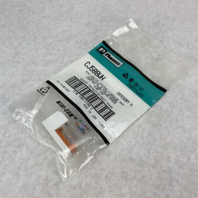Panduit White Mini-Jack CJ588WH CAT5 RJ45 Modules T568A and T568B - Lot of 11