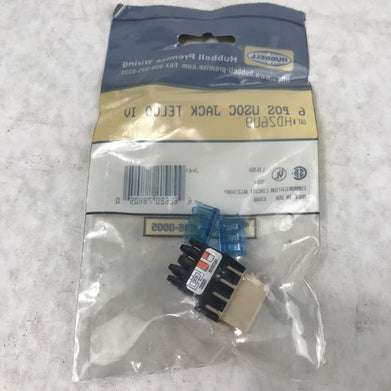 Hubbell Premise Wiring HD26U9 6 Position Wired Jack Coms Circuit Accessory