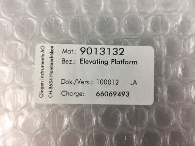 Brand New Qiagen 9013132 1747250-00 Elevating Platform