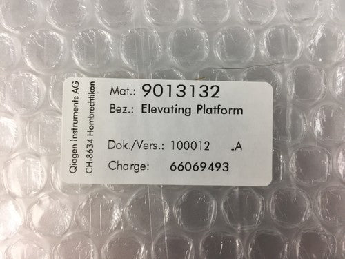 Brand New Qiagen 9013132 1747250-00 Elevating Platform