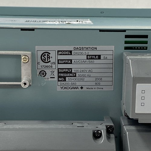 Yokogawa DX230-3-2 S4 Digital Recorder DAQSTATION DX200