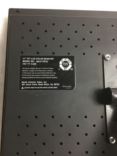 NAV 17RTC 17 Inch Premium LED Monitor w/ Built In Speakers - Grade B