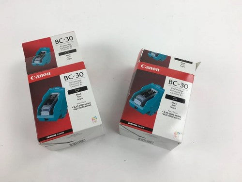 Canon BC-30 Black BJ Cartridge (Lot of 2)