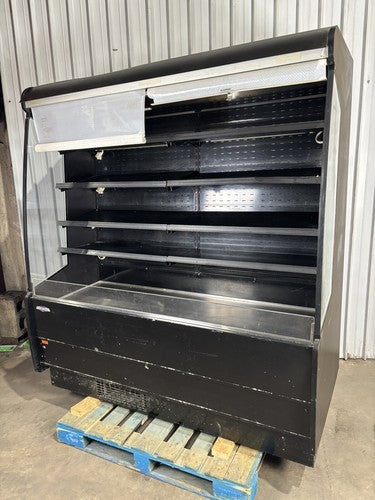Federal Industries RSSM678R-3 Black 71" Self Serve Four Shelf Air Curtain Powers
