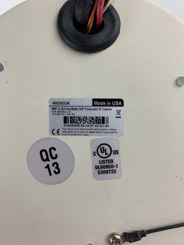 Arecont Vision AV8365DN 8MP Day/Night 360 Panoramic Network IP Camera - Tested