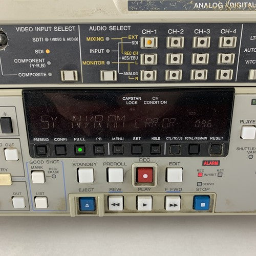 Sony DNW-A75 Digital Video Cassette Recorder Betacam Motor Error Parts Repair