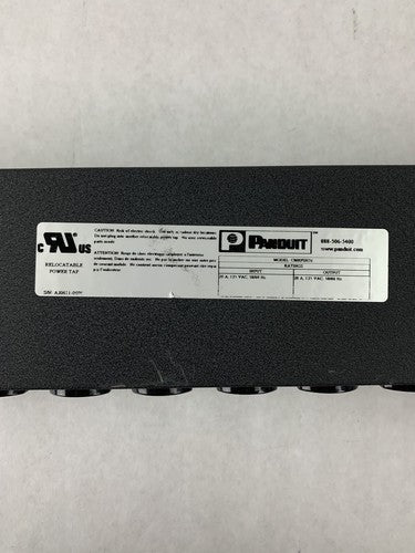 PANDUIT CMRPSH20 Rack Mount PDU 10 Plug Power Strip