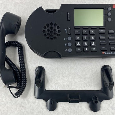 Lot( 2 ) Shoretel 230 VOIP IP Business Phone Black w Handset and Stand