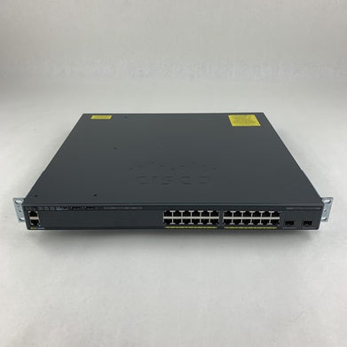 Cisco WS-C2960XR-24PD-I V07 24 Port 10/100/1000GbE 2x SFP+ Tested Reset Switch