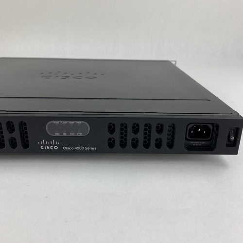 Cisco ISR4331/K9 Router Tested Reset W/ IPBaseK9 License Rack Ears