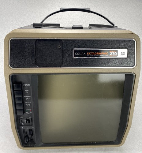 Kodak Ektagraphic 270 AudioViewer Slide Projector + Cassette Player NEEDS REPAIR