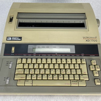 Smith Corona Electric Typewriter XD 7700 Word Processor Dictionary