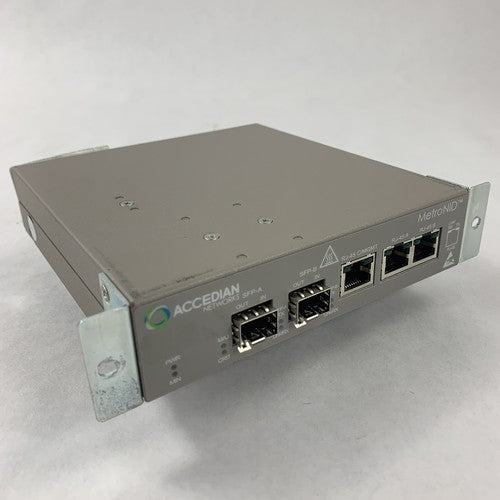 Accedian AMN-1000-TE-H MetroNID Network Interface Device Tested Reset No AC