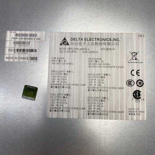 Cisco 341-0259-02 Delta DPST-6000CB Emerson AA25350 6000W Server Power Supply