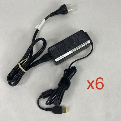 Lenovo A19-065N2A 65W 20V 3.25A Yellow Square Tip Charger AC Adapter Lot of 6