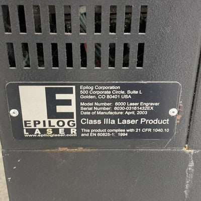 Epilog Laser 6000 Laser Engraving and Cutter Bad Screen Parts and Repair