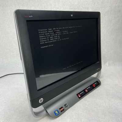 HP TouchSmart 320-1030 AIO AMD A4-3400 2.7GHz 8GB RAM No HDD No OS No AC
