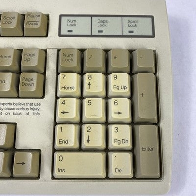 NMB RT2358TW AQ6-MTN71BZ15DIP PS/2 Wired Keyboard Tested