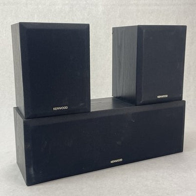 Kenwood CRS-158 Surround Rear Speakers Pair+ Center Speaker EUC