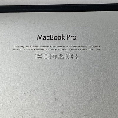 Apple MacBook Pro A1502 2013 Retina 13" 2.70 GHz i5 8 GB RAM 250GB SSD os11.7.10