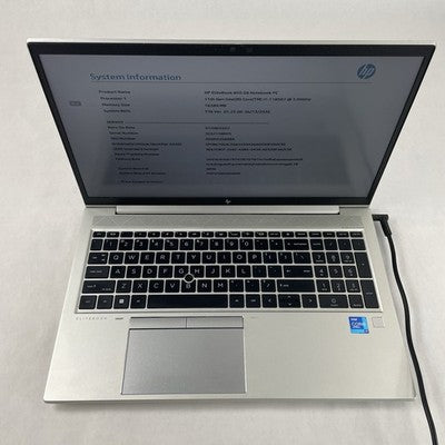 HP EliteBook 850 G8 15.6" i7-1185G7 3.00 GHz 16 GB RAM No SSD/OS/AC/Batt - READ