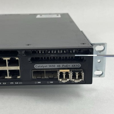 Cisco WS-C3650-48PS-S V01 Catalyst 3650 48-Port PoE+ 4x1G  Tested & Reset 2X PSU