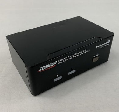 Startech Starview C4E1E7ZG37F 2 Port DVI VGA Dual Monitor USB KVM Switch