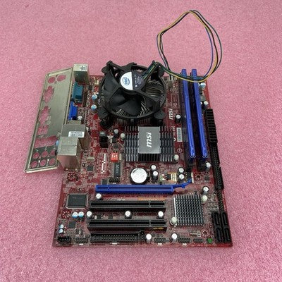 MicroStar MS-7529 Motherboard Intel Celeron E3400 2.6GHz 4GB RAM w/IO Shield