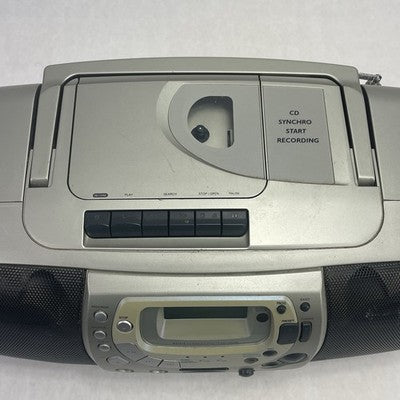 Philips Magnavox AZ1518/17 CD Cassette Recorder Boom Box Stereo Tested