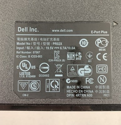Dell PR02X Laptop Docking Station No Cords (Lot of 2)