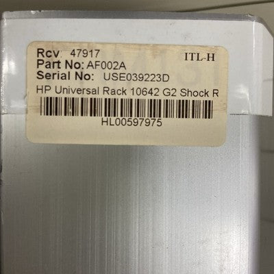 HP 10642 Server Front Door -  42U Part No AF009A G2 - No Key - Door Panel Only