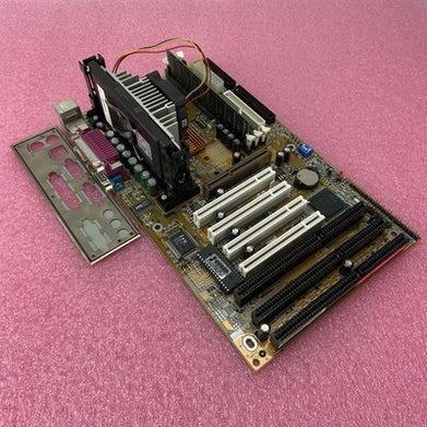 Gigabyte GA-6BXC Motherboard Intel Pentium III 500MHz 128MB RAM w/Shield 3x ISA