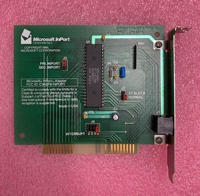 Microsoft InPort 800-255-018 Rev: G C3K6P8 Vintage Adapter Card