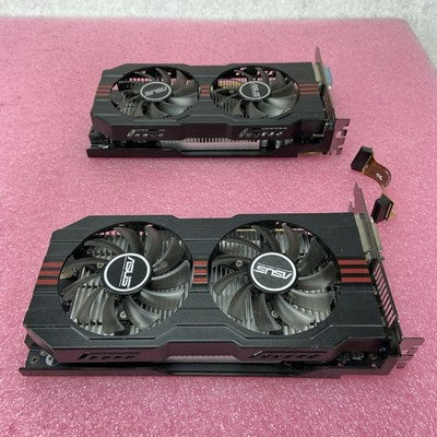 Lot of 2 ASUS Radeon HD7770 2GB GDDR5 PCIe Graphics Card w/Crossfire
