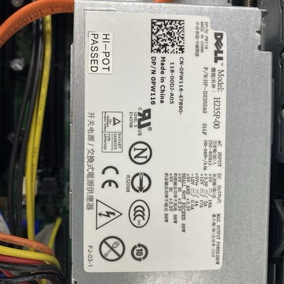 Dell OptiPlex 780 SFF Pentium Dual-Core E5800 3.2GHz 1x2GB RAM No HDD No OS