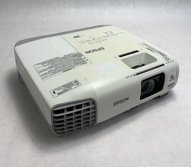 Epson H582A PowerLite 955W Projector 1678 Lamp Hours No Remote - Yellow Display