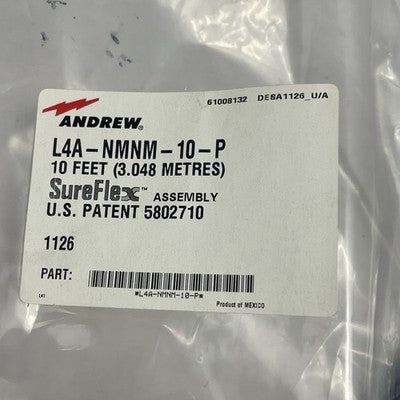 Andrew L4A-NMNM-1-P 10 FT Sure Flex Lot of 2