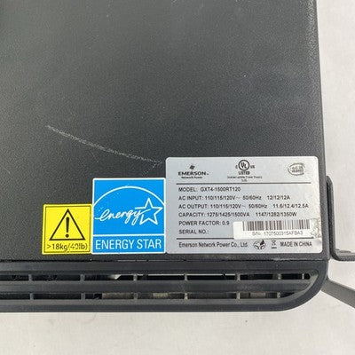 Vertiv Liebert GXT4-1500RT120 Battery Backups UPS Tested No Batteries - READ