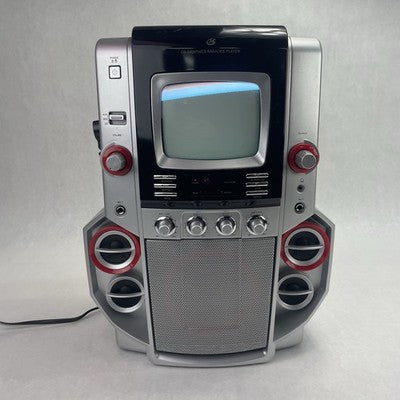 GPX JM258 Portable Karaoke Machine: 5" B&W Monitor CD/CD+G No Mic
