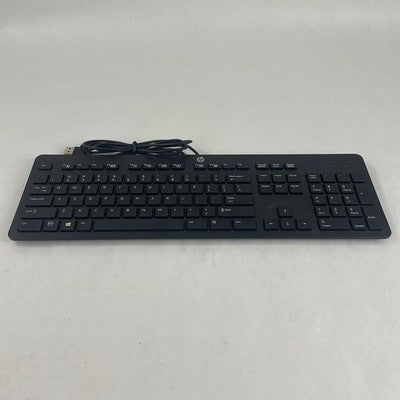 HP PH0U Slim USB Wired US Black Desktop Keyboard with Numpad Lot of 3