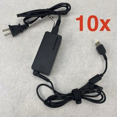 Lenovo 45W 20V 2.25A AC Adapter ADLX45NCC2A Square Tip Lot of 10